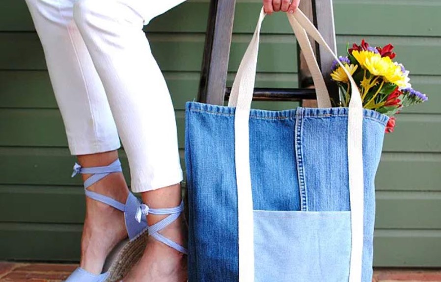 Tote bag DIY projects: repurposing old fabrics and materials into new tote bags.